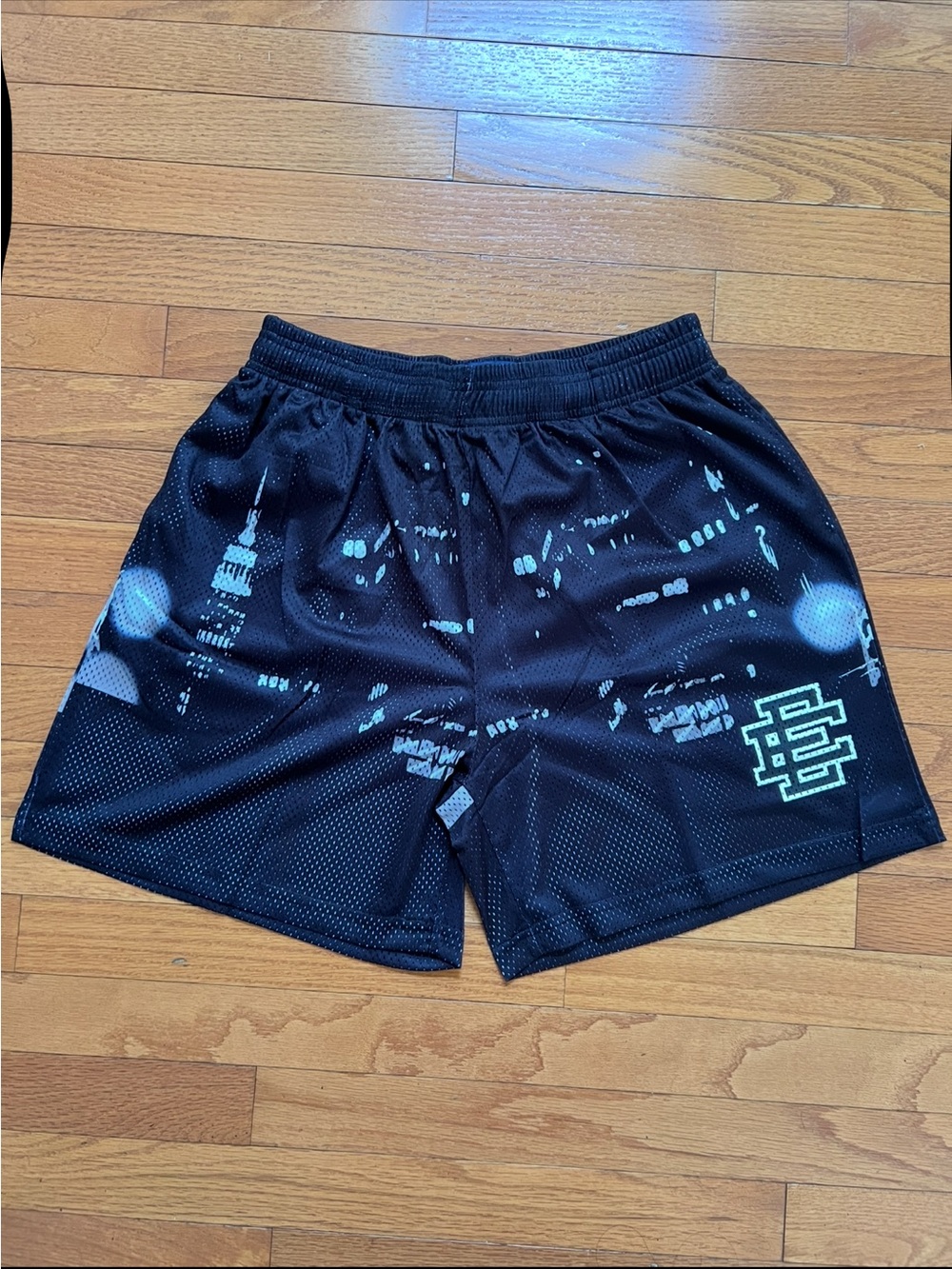Eric Emanuel Black Graphic Men’s Athletic Shorts